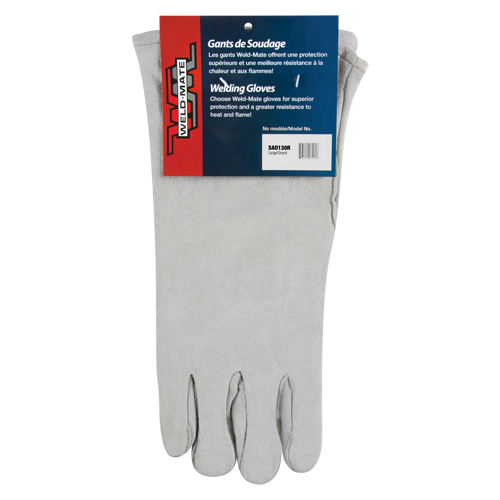 Standard-Duty Welder's Gloves, Split Cowhide, Size Large Haskins Industrial Inc.