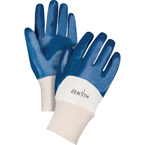 Medium-Weight Interlock Lined Gloves, 8/Medium, Nitrile Coating, Cotton Shell Haskins Industrial Inc.