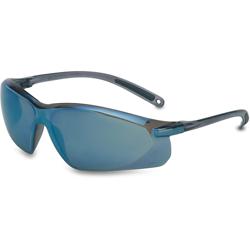 Lunettes de s&eacute;curit&eacute; Uvex s&eacute;rie A700, Lentille Bleu/Miroir, Anti-&eacute;gratignures, R&eacute;pond ou surpasse la norme CSA Z94.3 Haskins Industrial Inc.