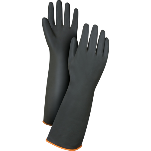 Gants de poids lourd pour la manipulation de produits chimiques, Taille Grand/9, 18" lo, Latex de caoutchouc, 30 mils Haskins Industrial Inc.