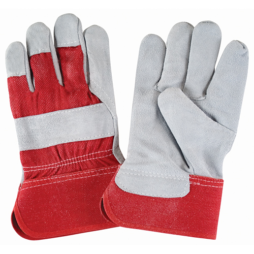 Gants d'ajusteur de premi&egrave;re qualit&eacute;, Grand, Paume en Cuir de vache refendu, Doublure en Coton Haskins Industrial Inc.