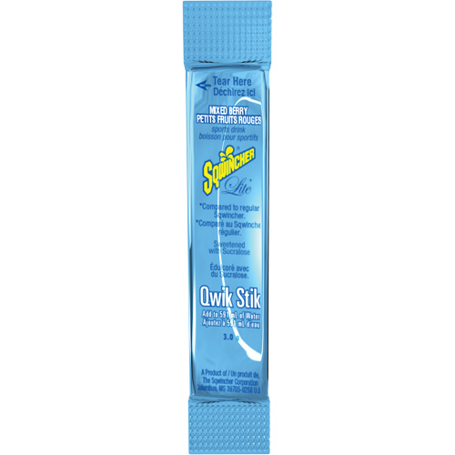 Sqwincher&reg; Boisson de r&eacute;hydratation ZERO Qwik Stik, Poudre, M&eacute;lange de baies Haskins Industrial Inc.
