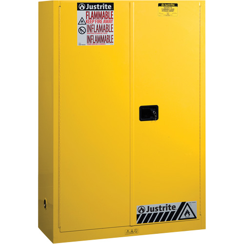 Sure-Grip&reg; Ex Flammable Storage Cabinets, 45 gal., 2 Door, 43" W x 65" H x 18" D Haskins Industrial Inc.