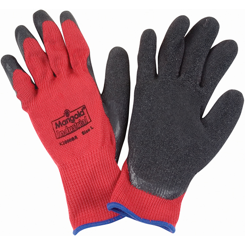 Coated Gloves, 9/Large, Rubber Latex Coating, 10 Gauge, Polyester/Cotton Shell Haskins Industrial Inc.