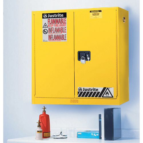 Armoires de s&eacute;curit&eacute; murales Sure-Grip EX, 20 gal., 2 Porte(s), 43" La x 44" h x 12" p Haskins Industrial Inc.
