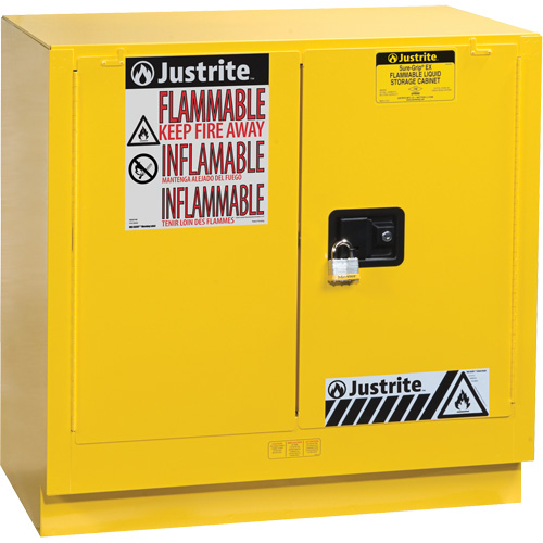 Armoire de s&eacute;curit&eacute; pour dessous de comptoir pour produits inflammables EX Sure-Grip, 22 gal., 2 Porte(s), 35" La x 35" h x 22" p Haskins Industrial Inc.
