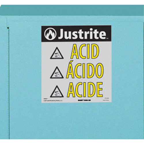 Armoires de s&eacute;curit&eacute; pour acides & produits corrosifs avec doublure ChemCor, 22 gal., 35" x 35" x 22" Haskins Industrial Inc.