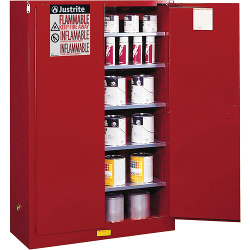 Sure-Grip&reg; EX Combustibles Safety Cabinet for Paint and Ink, 60 gal., 5 Shelves Haskins Industrial Inc.