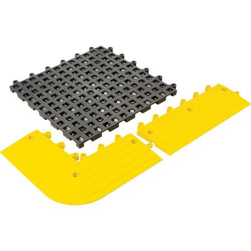 ErgoDeck&reg; General Purpose No. 564 Matting, PVC, 1-1/2' W x 1-1/2' L, 7/8" Thick, Charcoal Haskins Industrial Inc.