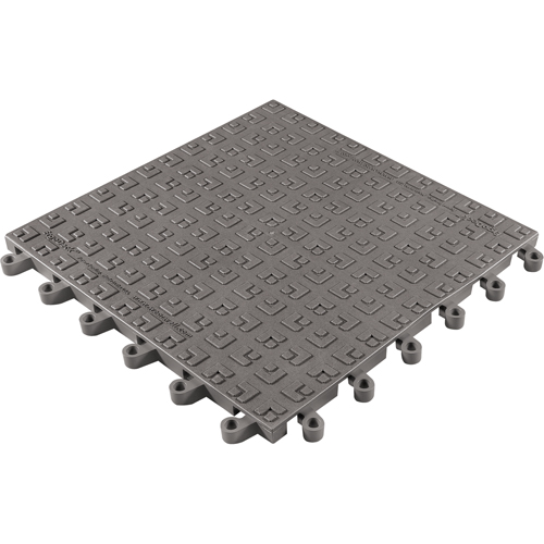 ErgoDeck&reg; Soft No. 566 Matting, PVC, 1-1/2' W x 1-1/2' L, 7/8" Thick, Charcoal Haskins Industrial Inc.