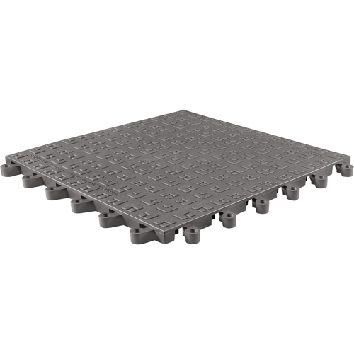 ErgoDeck&reg; Soft No. 566 Matting, PVC, 1-1/2' W x 1-1/2' L, 7/8" Thick, Charcoal Haskins Industrial Inc.