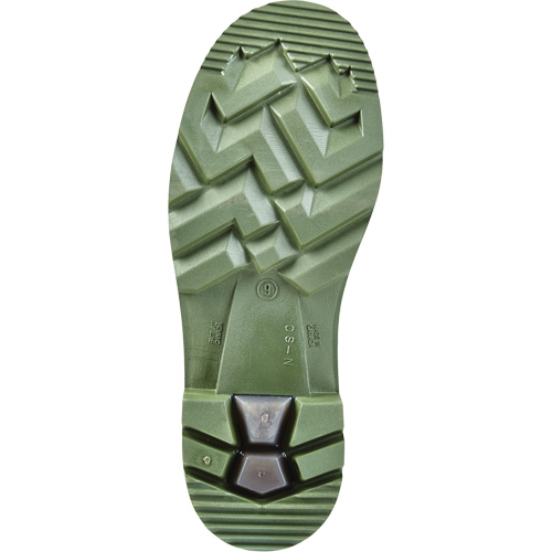 Bottes industrielles tout temps Enduro, Caoutchouc, Embout Acier, Pointure 8, Semelle R&eacute;sistant aux perforations Haskins Industrial Inc.
