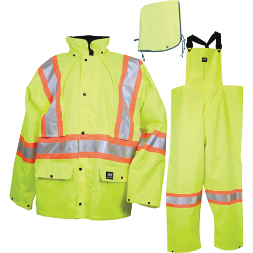 Waverley Packable Storm Suits, Nylon, Small, High Visibility Lime-Yellow Haskins Industrial Inc.