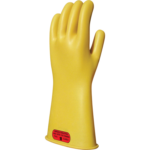 Gants isolants en caoutchouc naturel jaune, ASTM classe 0, Taille 8, 11" lo Haskins Industrial Inc.