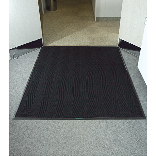 Tapis WaterHog Max Classic &agrave; motif chevrons, Essuie-pieds/grattoir, 4' x 20' x 3/8", Fum&eacute;e noire Haskins Industrial Inc.