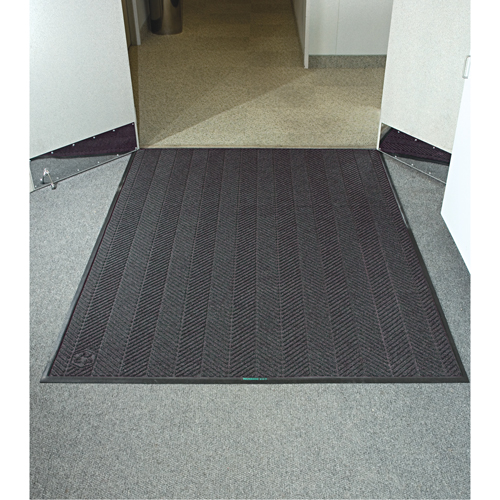 Tapis Waterhog Eco Elite, Essuie-pieds/grattoir, 4' x 8' x 3/8", Cendre grise Haskins Industrial Inc.