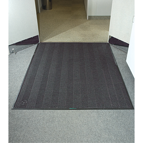 Tapis Waterhog Eco Elite, Essuie-pieds/grattoir, 6' x 6' x 3/8", Cendre grise Haskins Industrial Inc.