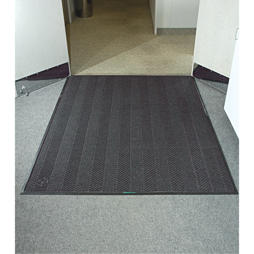 Tapis Waterhog Eco Elite, Essuie-pieds/grattoir, 6' x 8' x 3/8", Cendre grise Haskins Industrial Inc.