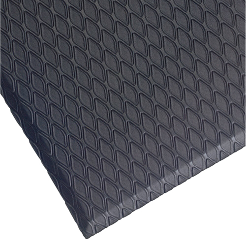 Tapis Cushion Max, Losange, 3' x 12' x 5/8", Charbon, Nitrile/PVC Haskins Industrial Inc.