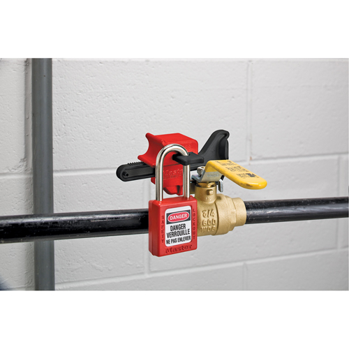 Dispositifs de verrouillage pour poign&eacute;es de robinets Seal Tight, Type Sph&eacute;rique Haskins Industrial Inc.