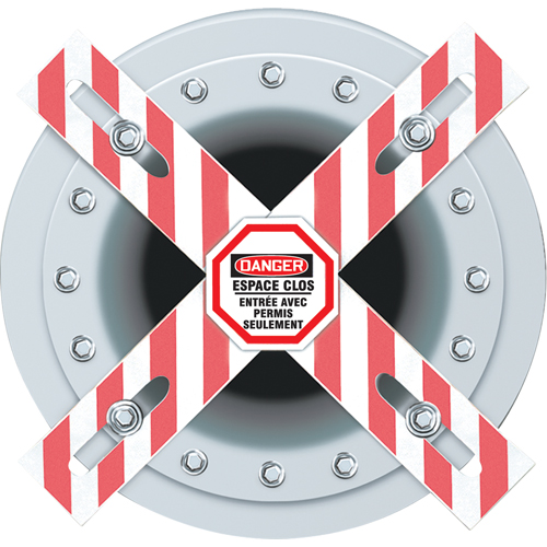 Danger Man-Way Cross Barrier Haskins Industrial Inc.