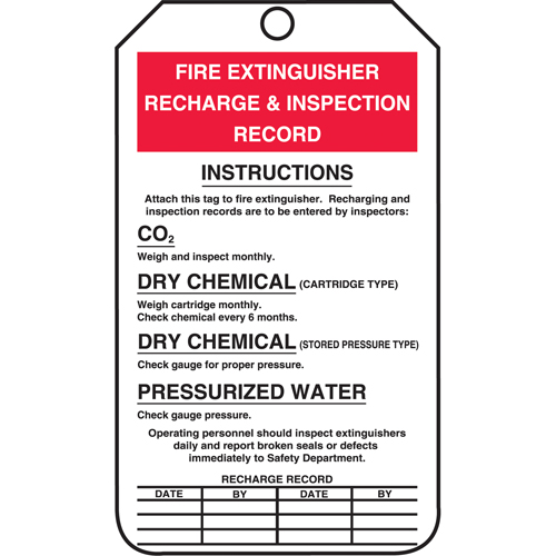 &eacute;tiquettes de s&eacute;curit&eacute; d'inspection et de contr&ocirc;le de l'&eacute;tat de l'&eacute;quipement, Plastique, 3-3/8" la x 5-7/8" h, Anglais Haskins Industrial Inc.