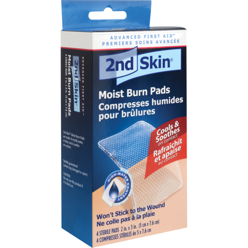 2nd Skin&reg; Moist Burn Pads, 2" x 3", Class 2 Haskins Industrial Inc.
