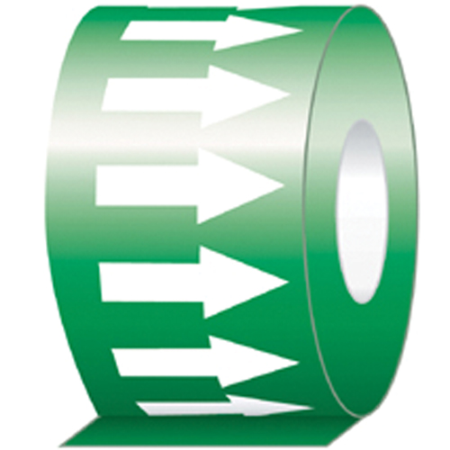 Directional Flow Arrow Tapes, 108', White on Green Haskins Industrial Inc.