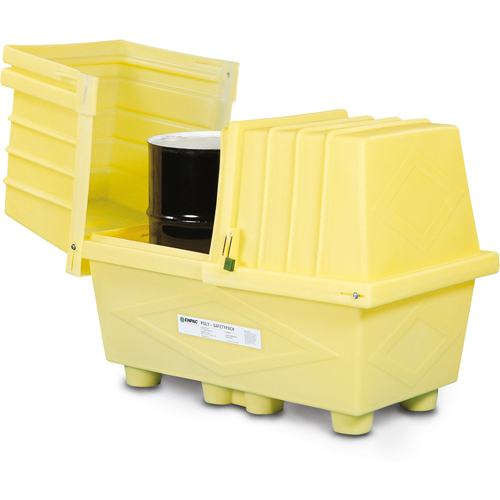 Poly-Safeypacks&reg; Without Drain, 60.5" L x 37.25" W x 45.75" H, 1200 lbs. Load Capacity Haskins Industrial Inc.