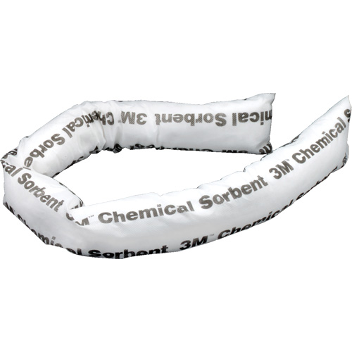 Chemical Sorbent Mini-Boom, Chemical, 4' L x 3" W, 12 gal. Absorbancy, 12 /Pack Haskins Industrial Inc.