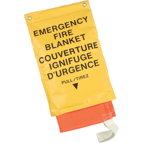 Emergency Fire Blankets, Fibreglass, 72"L x 72"W Haskins Industrial Inc.