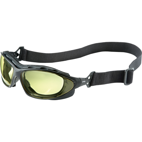 Lunettes de s&eacute;curit&eacute; &agrave; coques Uvex HydroShield Seismic, Lentille Ambr&eacute;e, Antibu&eacute;e/Anti-&eacute;gratignures, Ventilation Ferm&eacute; Haskins Industrial Inc.