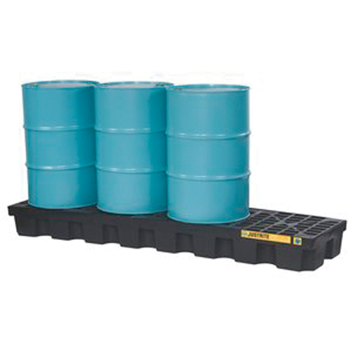 EcoPolyBlend Spill Control Pallets - Without Drain, 75 US gal. Spill Capacity, 97" x 25" x 9" Haskins Industrial Inc.
