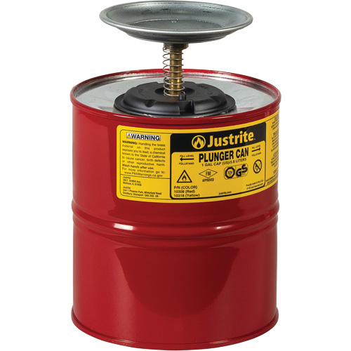 Plunger Cans, 1 US gal. Capacity Haskins Industrial Inc.