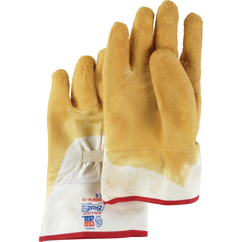 Nitty Gritty&reg; Coated Gloves, 10/Large, Rubber Latex Coating, Cotton Shell Haskins Industrial Inc.