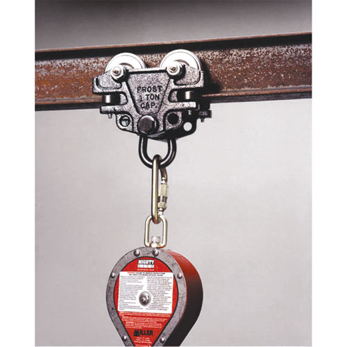 Miller&reg; Anchorage Connector Beam Trolley Adapter Kit, I-Beam/Steel, Permanent Use Haskins Industrial Inc.