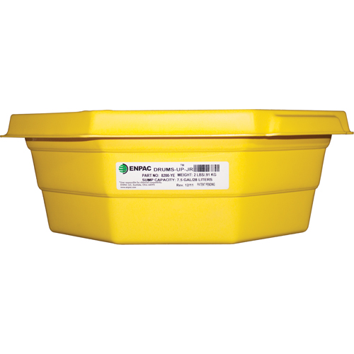 Plateaux Drums-Up Jr, 22,75" lo x 22,75" la x 7,5" h, Cap. de d&eacute;versement 7,5 gal. US Haskins Industrial Inc.