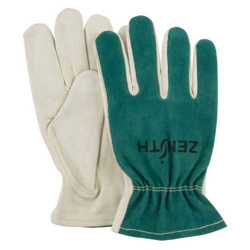 Gants de conducteur, Moyen, Paume en Cuir fleur de vache Haskins Industrial Inc.