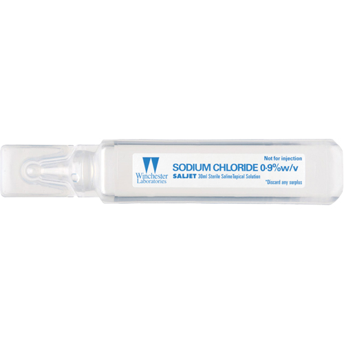 Solution saline Saljet, dose unique, 1,01 oz Haskins Industrial Inc.