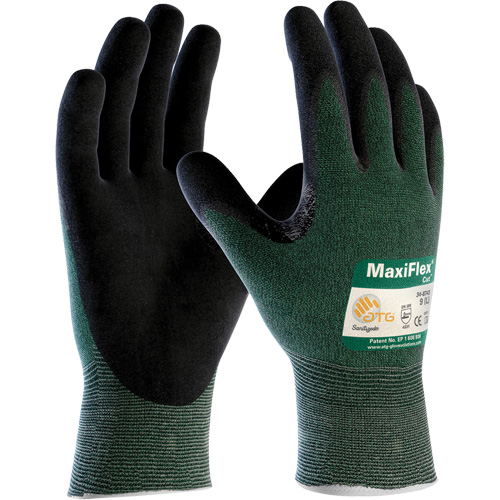 ATG MaxiFlex&reg; Cut Seamless Knit Gloves, Size Large, 15 Gauge, Foam Nitrile Coated, Polyethylene Shell, ANSI/ISEA 105 Level 2/EN 388 Level 3 Haskins Industrial Inc.
