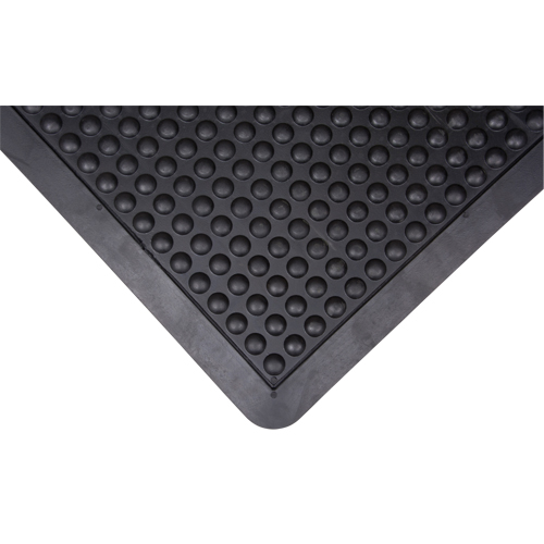 Anti-Fatigue Dome Matting, Bubbled, 2' x 3' x 1/2", Black, Rubber Haskins Industrial Inc.
