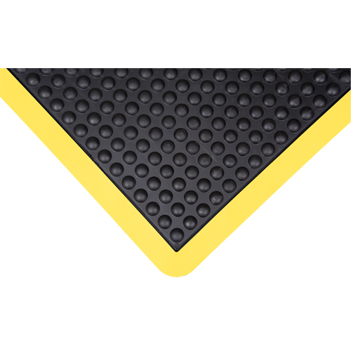 Anti-Fatigue Dome Matting, Bubbled, 2' x 3' x 1/2", Black, Rubber Haskins Industrial Inc.