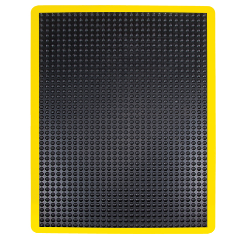 Anti-Fatigue Dome Matting, Bubbled, 2' x 3' x 1/2", Black, Rubber Haskins Industrial Inc.
