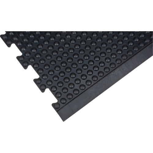 Tapis antifatigue en d&ocirc;me, &agrave; bulles, 3' x 4' x 1/2", Noir, Caoutchouc Haskins Industrial Inc.