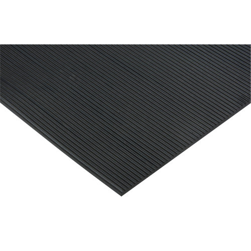 Tapis &agrave; canal &eacute;troit, Couloir, 3' x 12'6" x 1/8", Noir Haskins Industrial Inc.