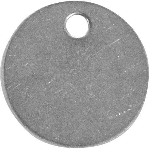 Blank Tags, Stainless Steel, 1.5" dia Haskins Industrial Inc.