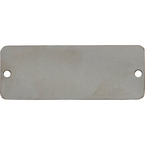 Blank Tags, Stainless Steel, 3" W x 1" H Haskins Industrial Inc.