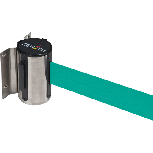 Barri&egrave;re &agrave; fixation murale, Acier, Fixation par vis, 7', Ruban Vert Haskins Industrial Inc.