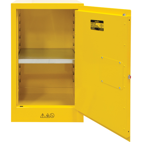 Flammable Storage Cabinet, 12 gal., 1 Door, 23" W x 35" H x 18" D Haskins Industrial Inc.