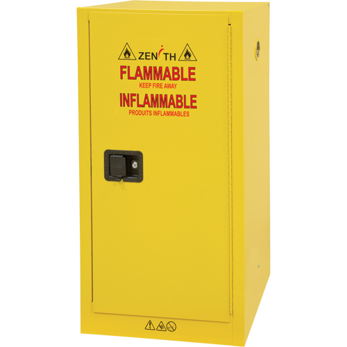 Armoire pour produits inflammables, 16 gal., 1 Porte(s), 23" La x 44" h x 18" p Haskins Industrial Inc.